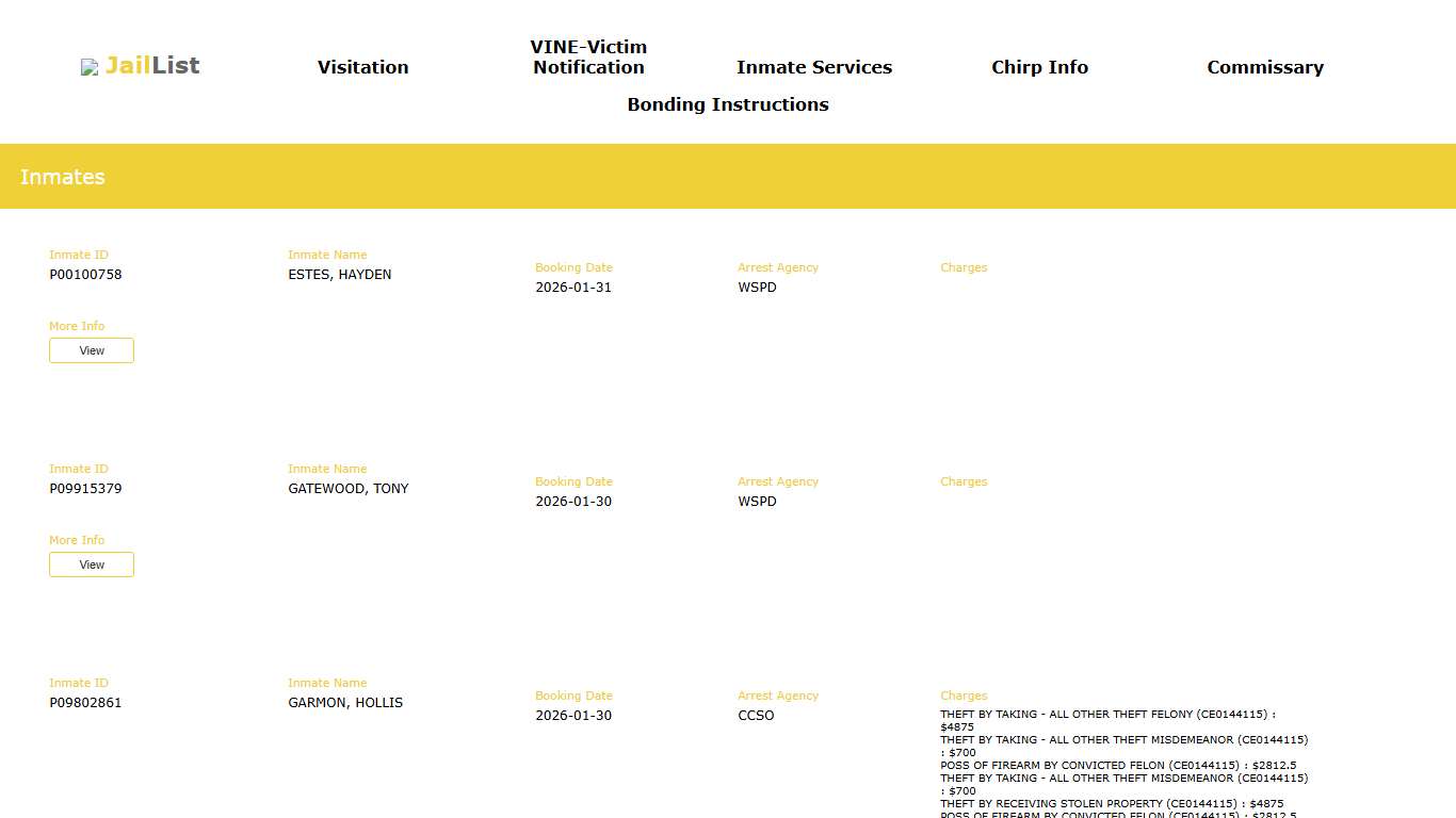 Cherokee County Inmate Search